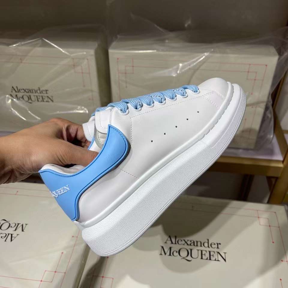 Alexander McQueen Oversized "White-Sky Blue"