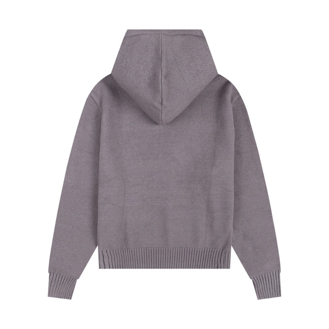 Ami Paris Ami De Coeur Hoodie "Grey"