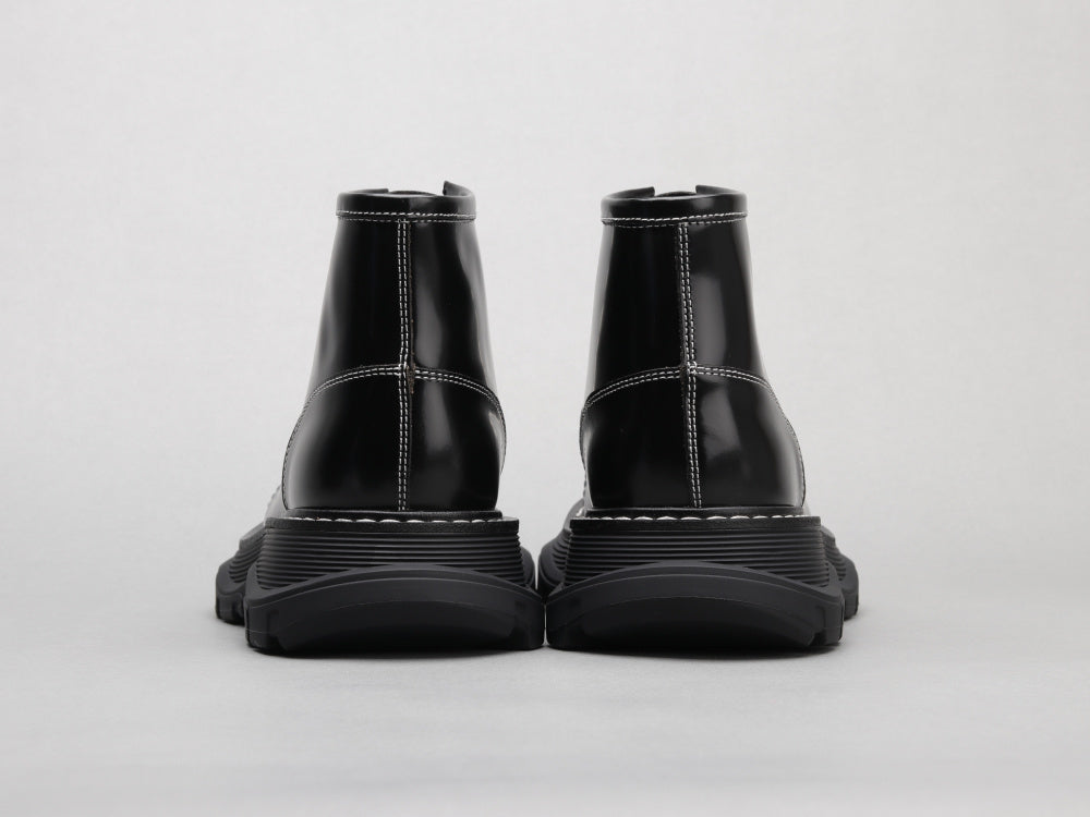 Alexander McQueen Ankle Boots "Black-White"