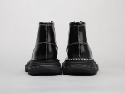 Alexander McQueen Ankle Boots "Black-White"