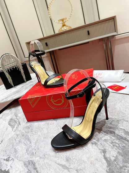 Christian Louboutin Loubigirl 100mm Platform Sandals "Black"