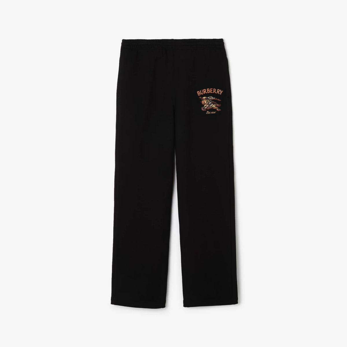 Burberry Knight Check Cotton Track Pants "Black"