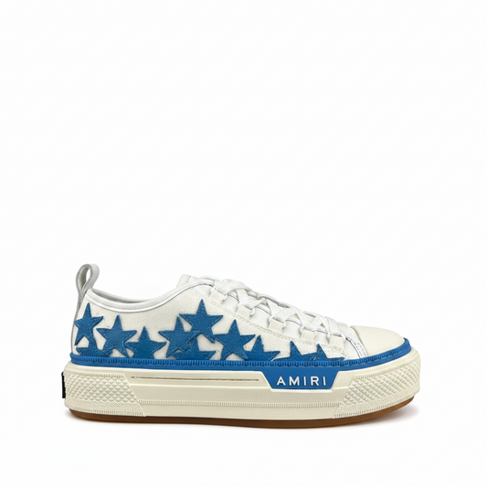 Amiri Court Low "White-Blue Stars"