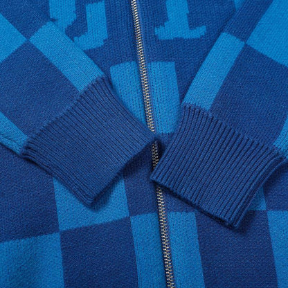 Louis Vuitton Zip-Up Sweater "Blue"
