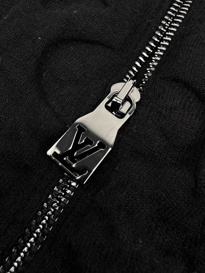 Louis Vuitton Monogram Padded Wool Blend Bomber "Black"
