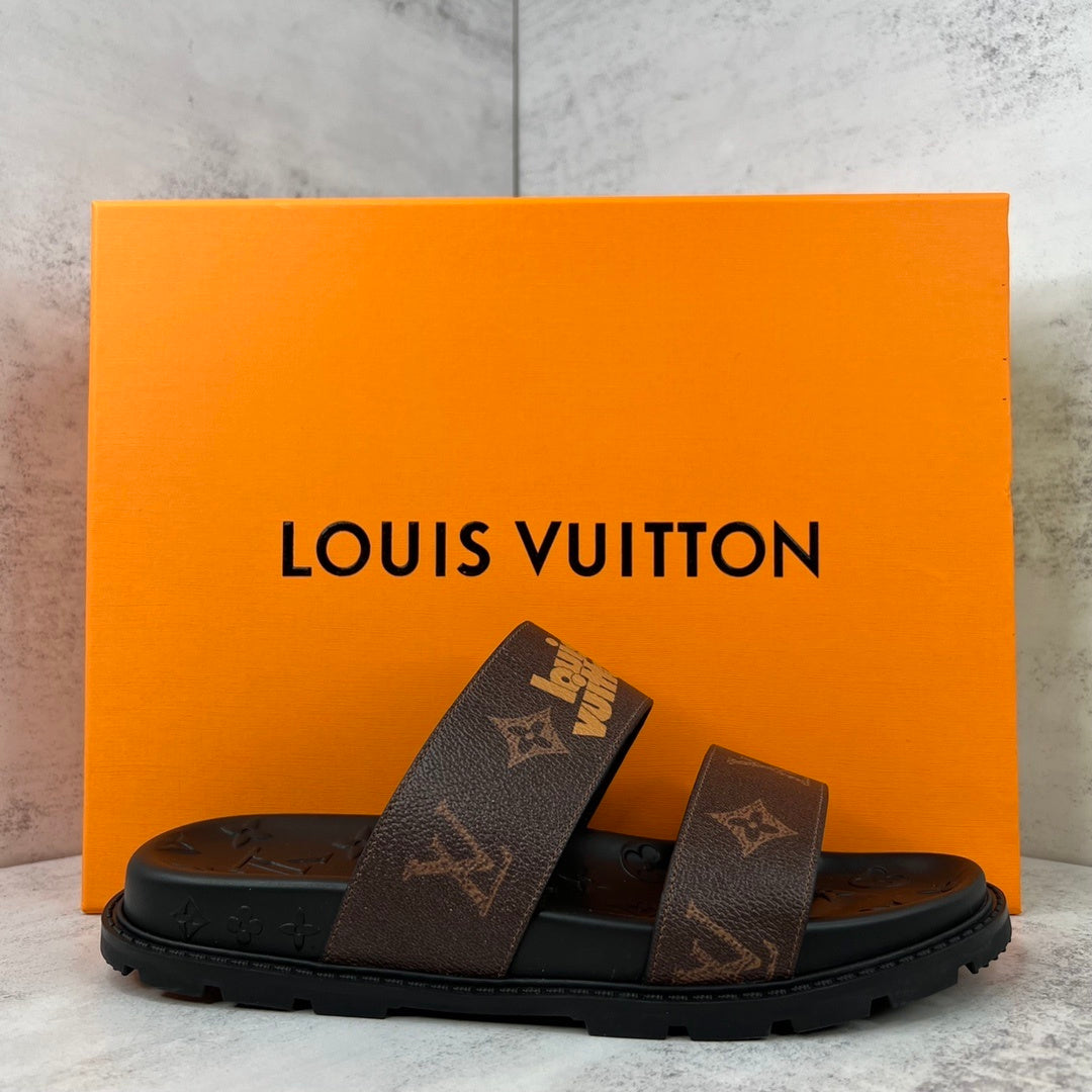 Louis Vuitton Slides "Brown-Black"