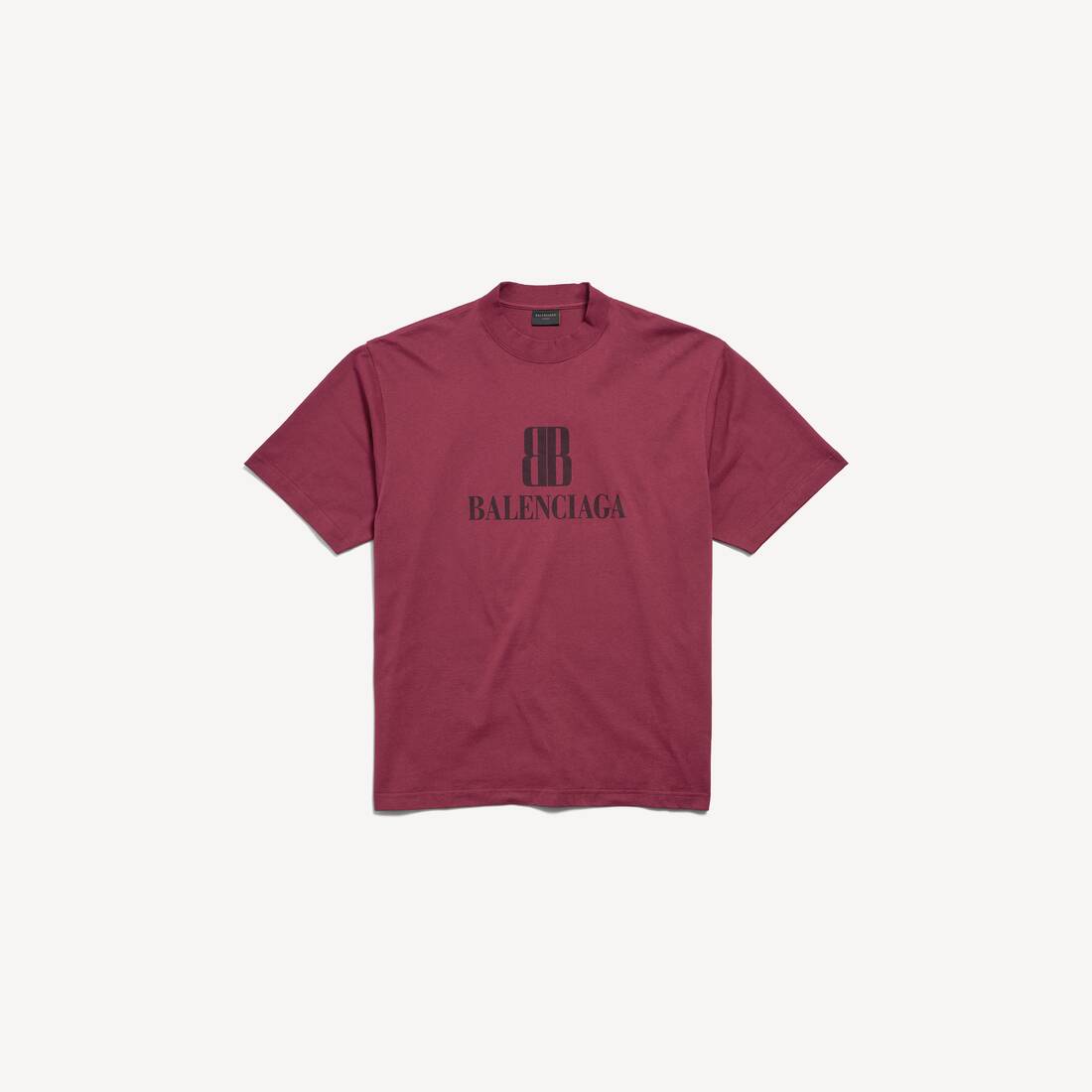 Balenciaga Nano BB T-Shirt "Burgundy"