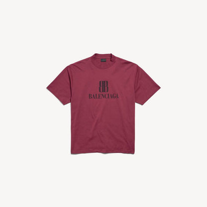 Balenciaga Nano BB T-Shirt "Burgundy"