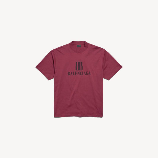 Balenciaga Nano BB T-Shirt "Burgundy"