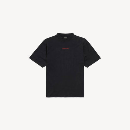 Balenciaga Back T-Shirt "Faded Black-Red"