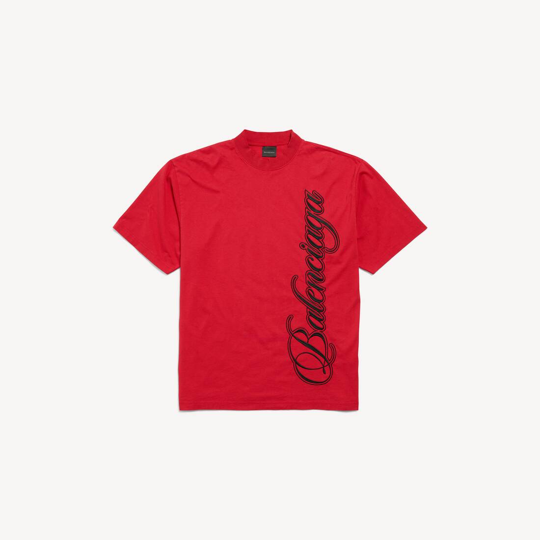 Balenciaga Cursive T-Shirt "Red"