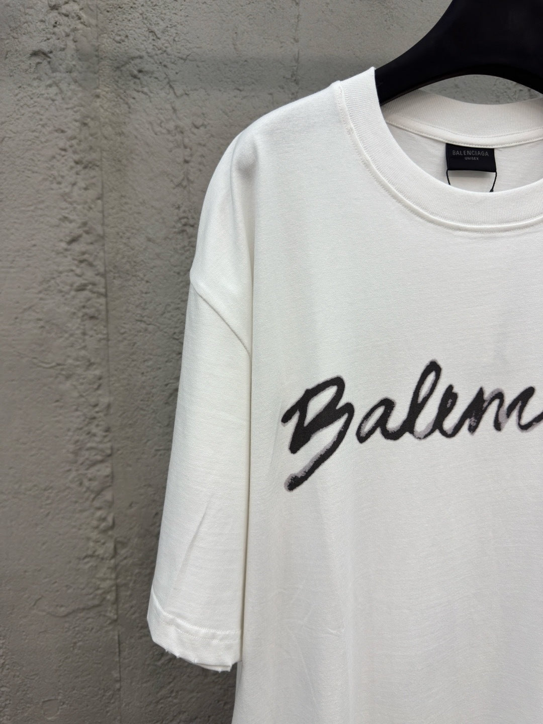 Balenciaga Script Logo T-Shirt "White"