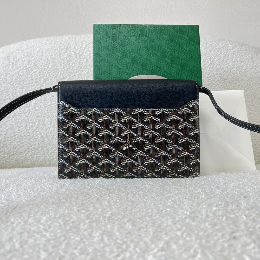 Goyard Goyardine Calfskin Chypre Wallet Pouch