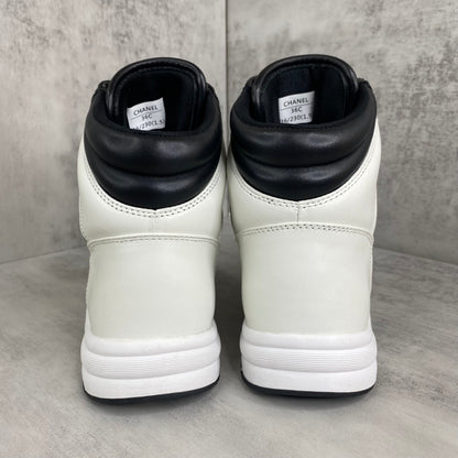 Chanel Interlocking CC High-Top "White-Black"