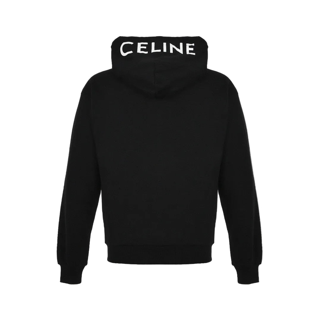 Celine Zip-Up Hoodie "Black"