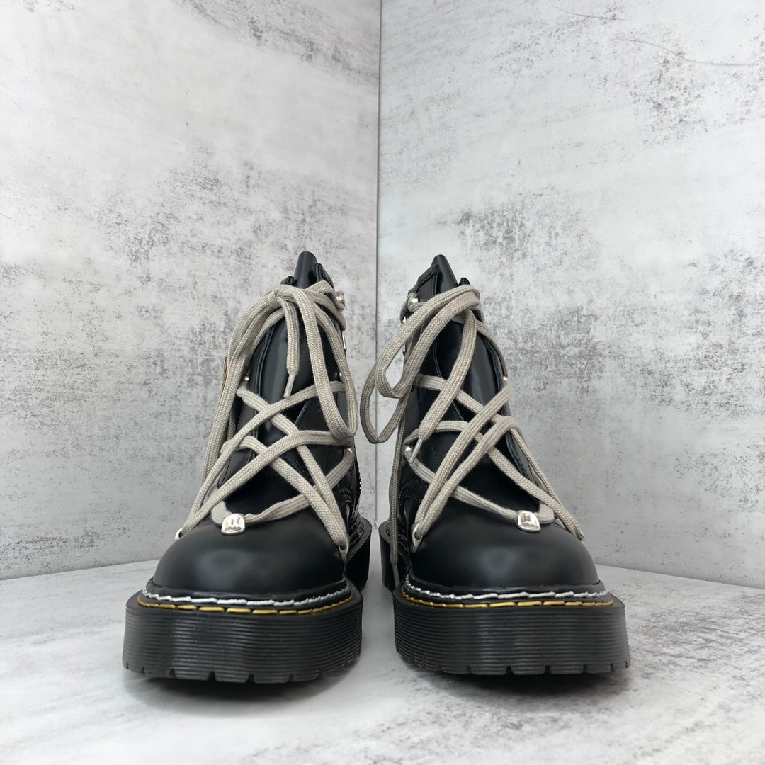 Rick Owens x Dr.Martens Laced Ankle Boots "Black"