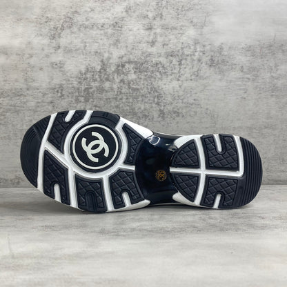 Chanel Interlocking CC Sock Sneakers "Black-Brown-White"
