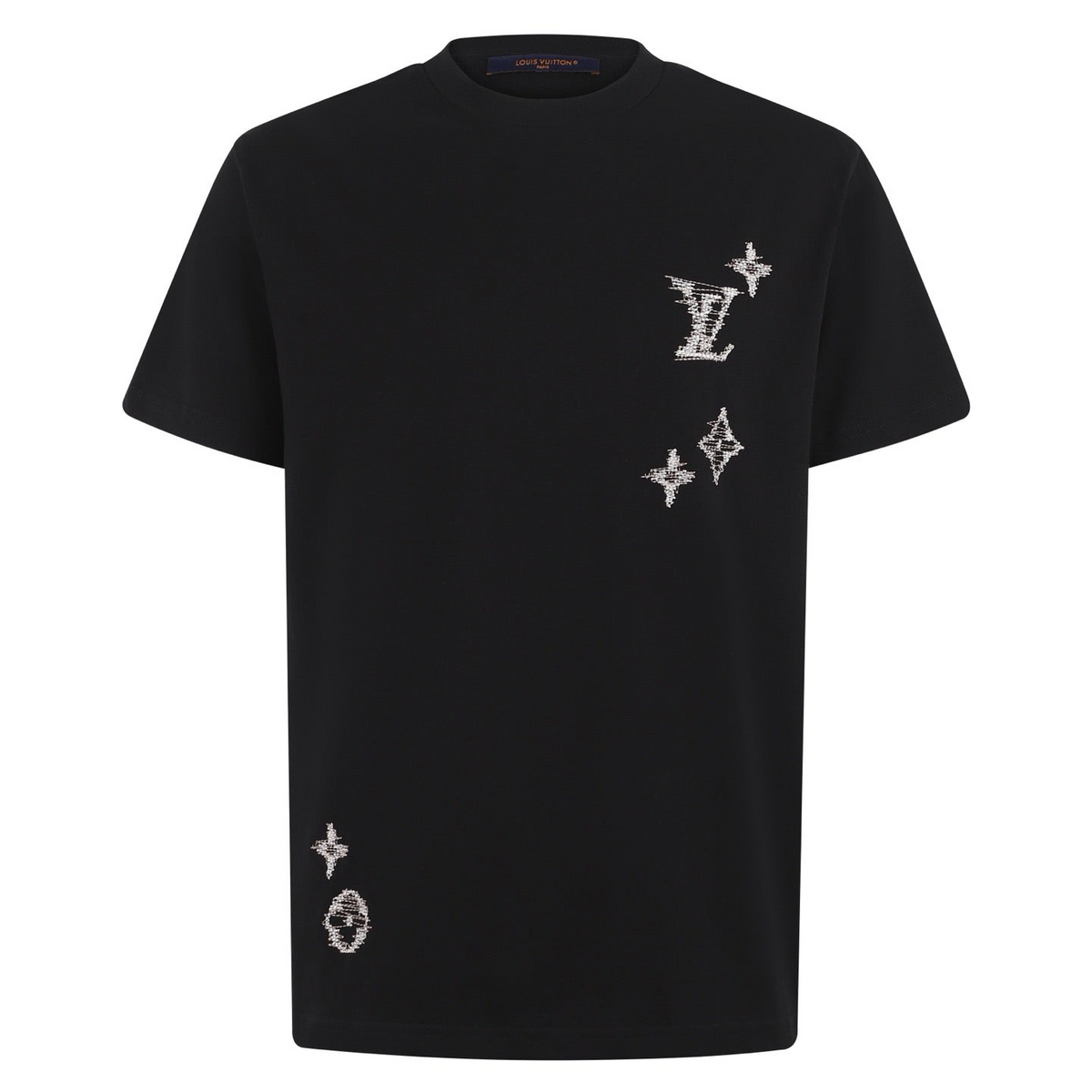 Louis Vuitton Embroidered Signature T-Shirt "Black"