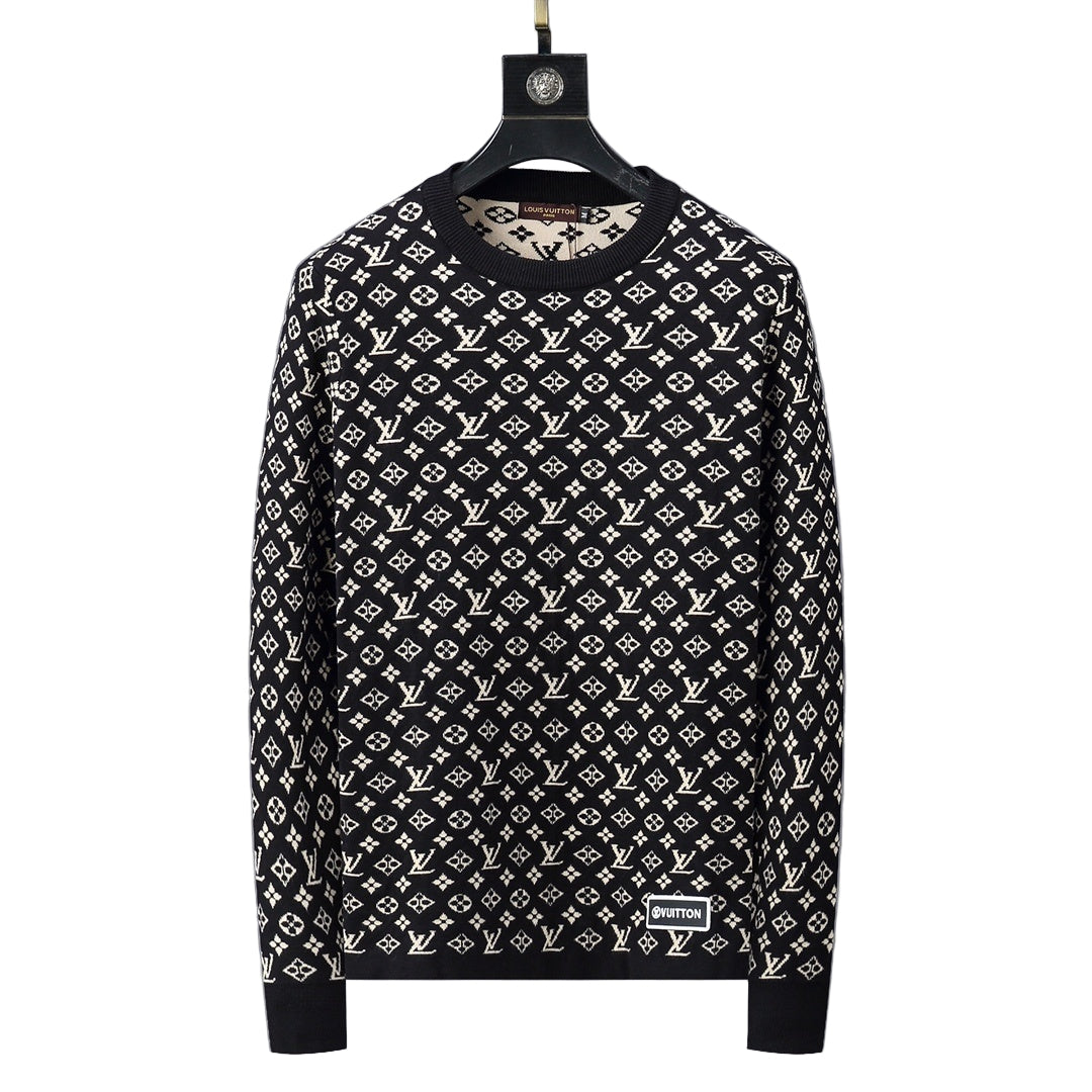 Louis Vuitton Sweater "Black-Beige Monogram"