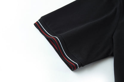 Prada Pique Polo T-Shirt "Black"