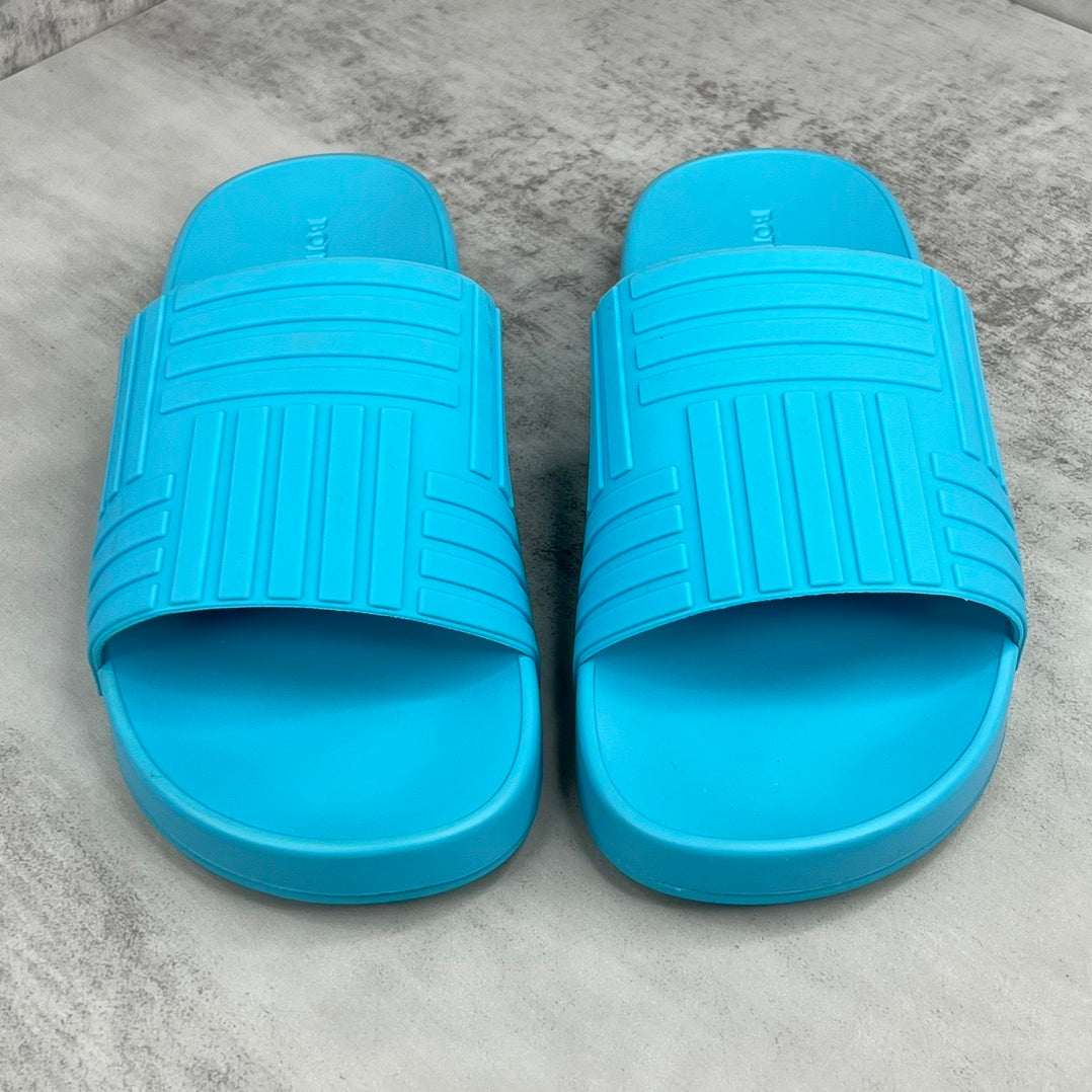 Bottega Veneta Slides "Cyan"