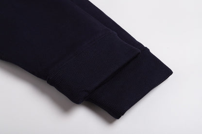Miu Miu Jersey Zip-up Hoodie "Navy"