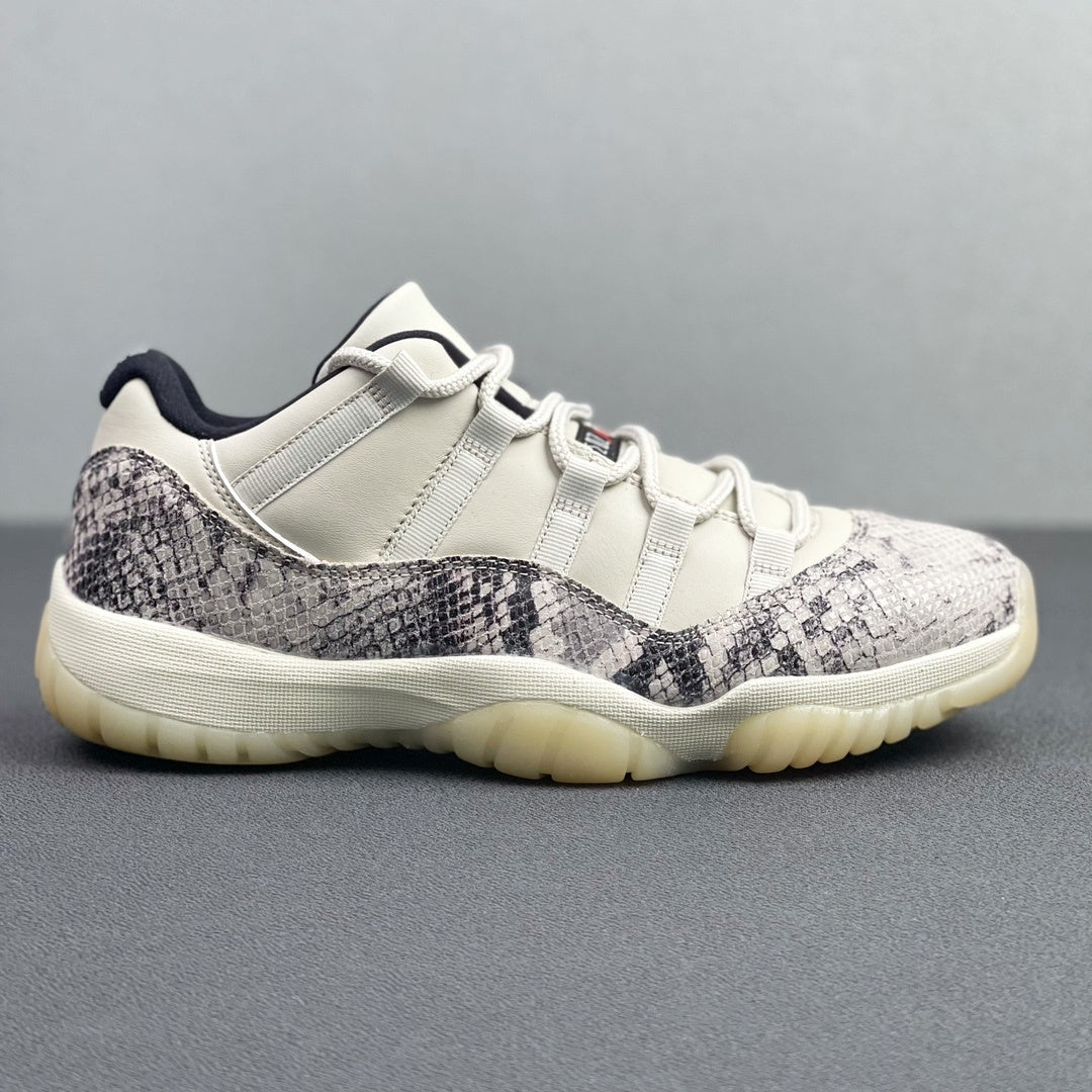 Air Jordan 11 Retro Low "Light Bone Snakeskin"