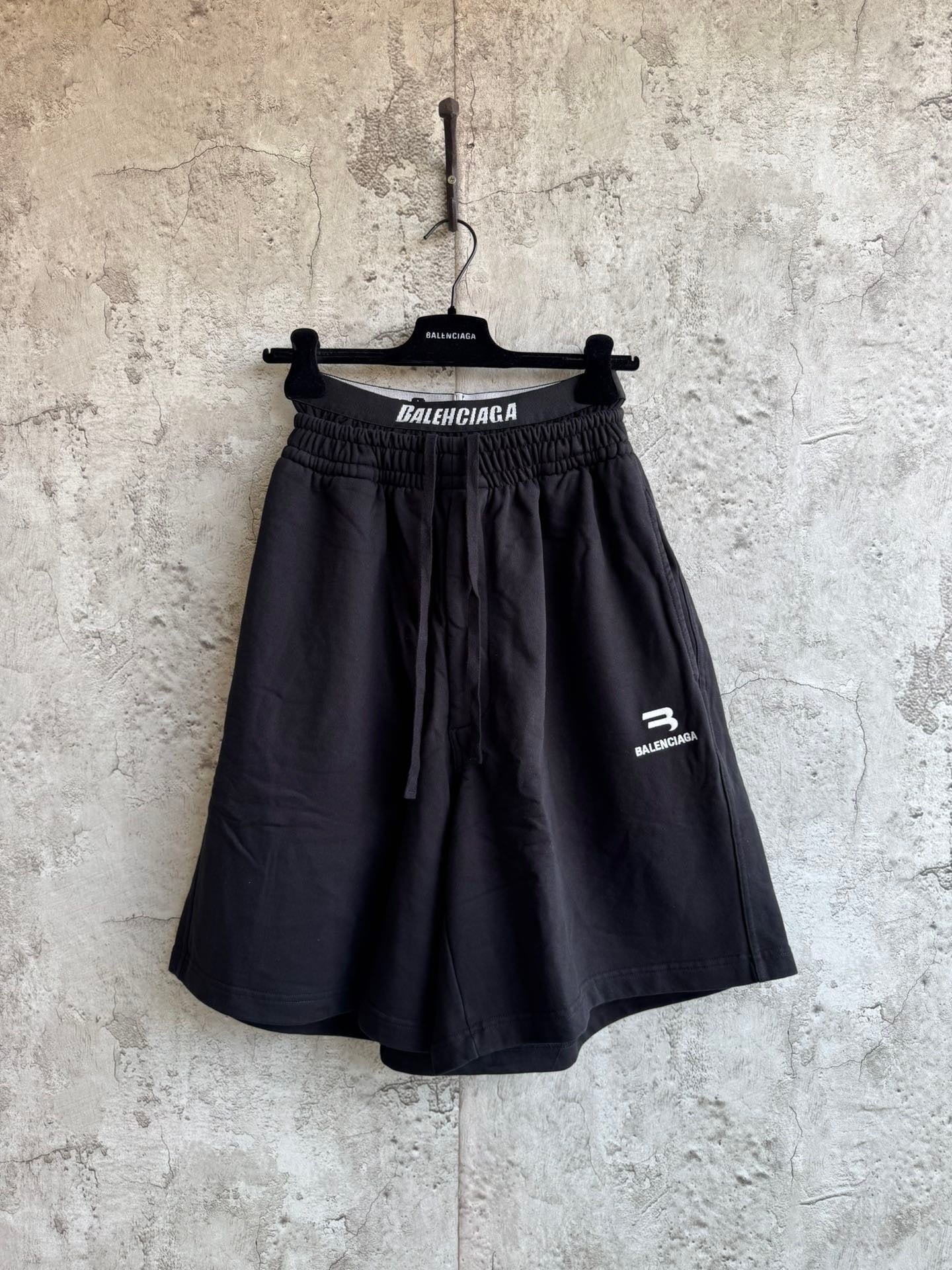 Balenicaga Double Waist Shorts "Black"