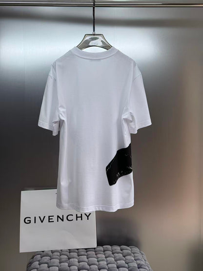 Givenchy T-Shirt Cotton with Surrealism Print "White"