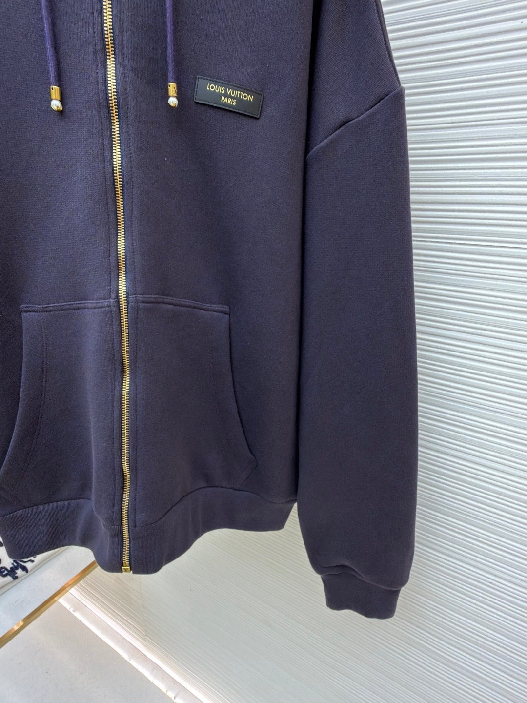 Louis Vuitton Vintage Zipped Hooded Blouson "Purple Indigo"