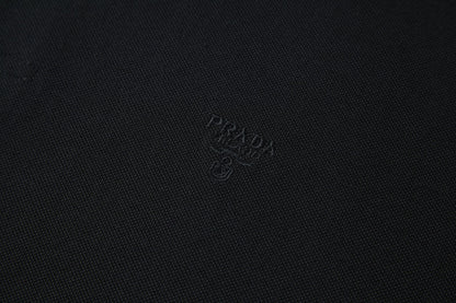Prada Pique Polo T-Shirt "Black"