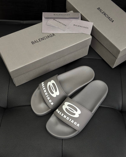 Balenciaga Pool Slides "Grey"