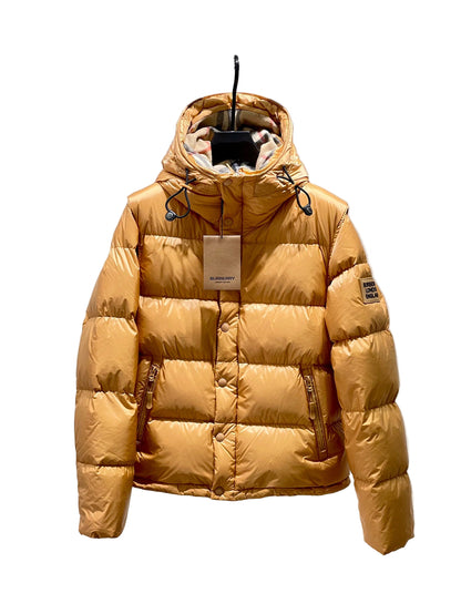 Burberry Detachable Sleeve Down Jacket "Gold"