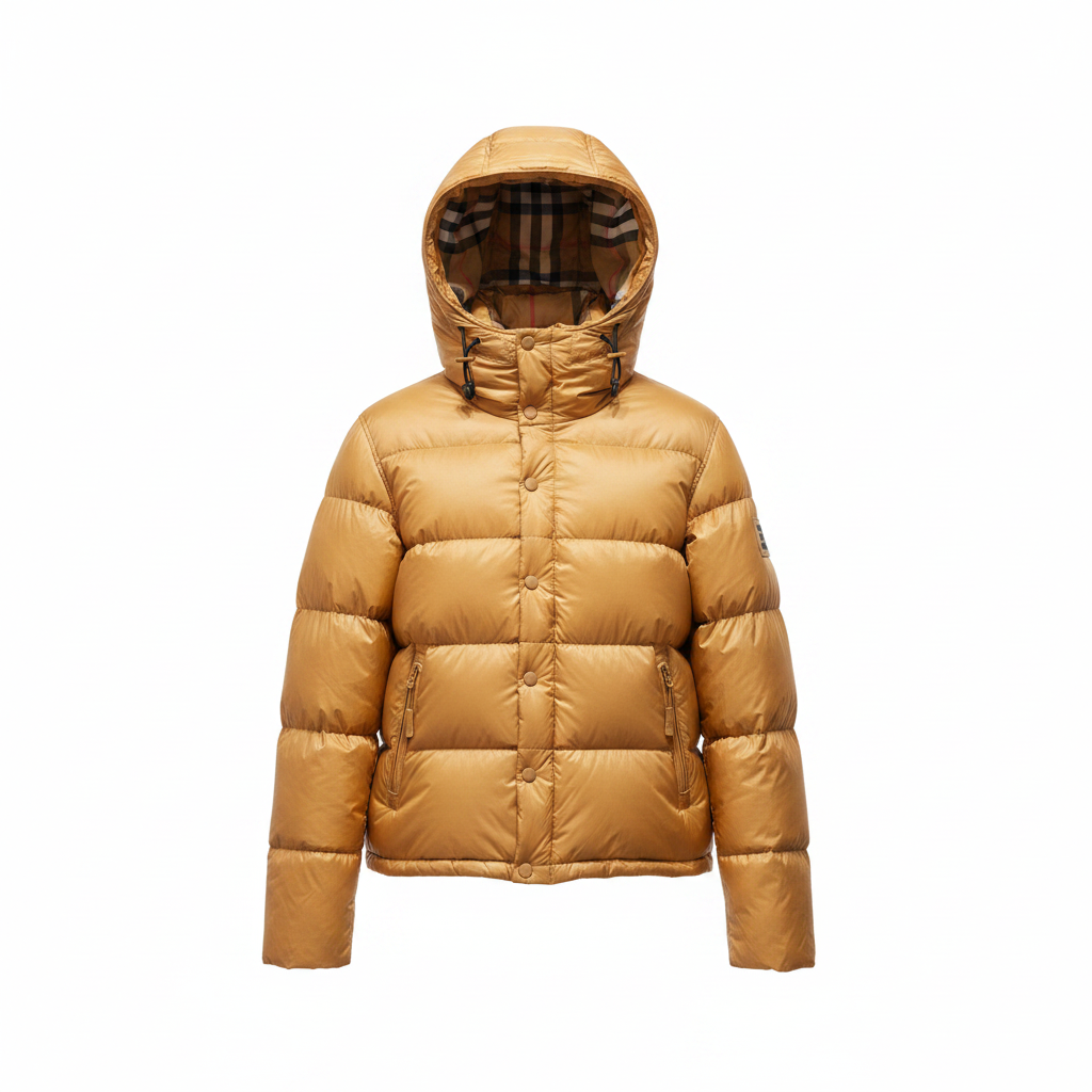 Burberry Leeds Detachable Sleeve Down Jacket "Gold"