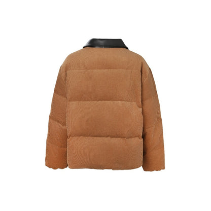 Miu Miu Cotton Corduroy Down Jacket "Brown"