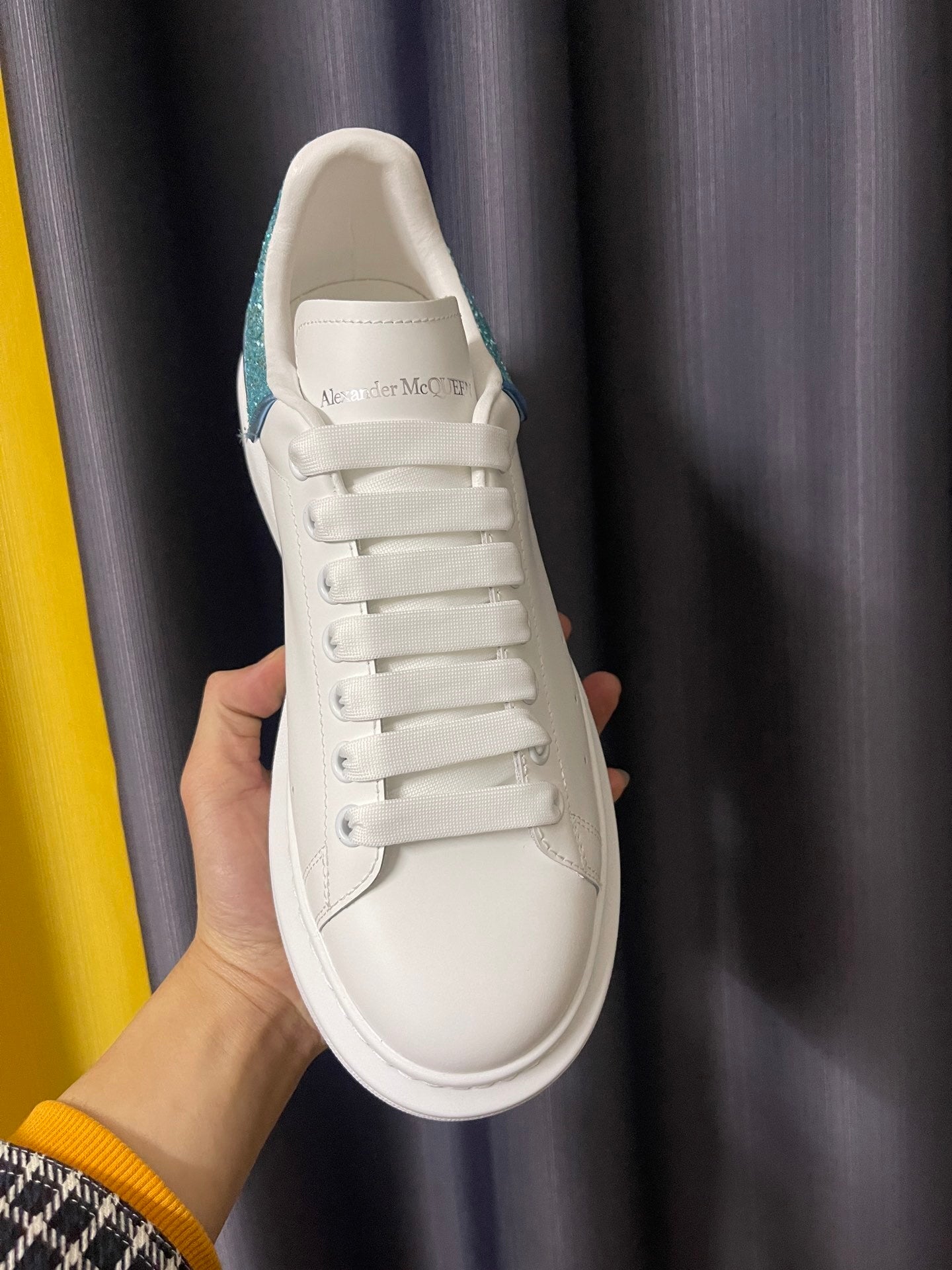 Alexander McQueen Oversized "New Cerulean Blue Glitter"