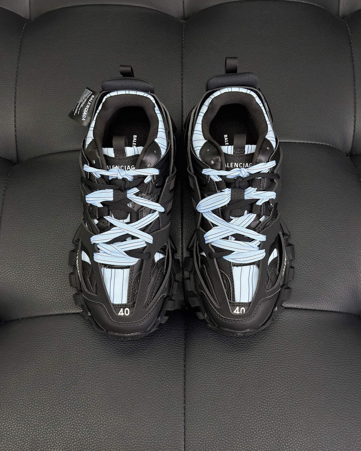 Balenciaga Track Shirt Sneaker "Black-Blue"