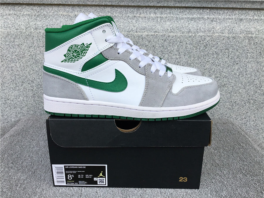 Air Jordan 1 Mid SE "Grey-Green-White"