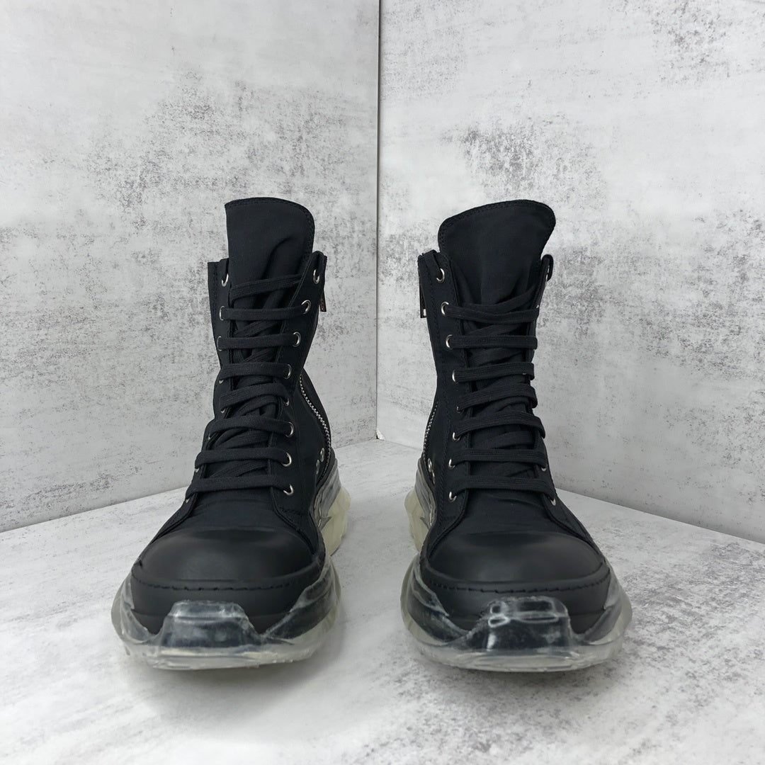 Rick Owens Abstract DRKSHDW High "Black Clear Sole"