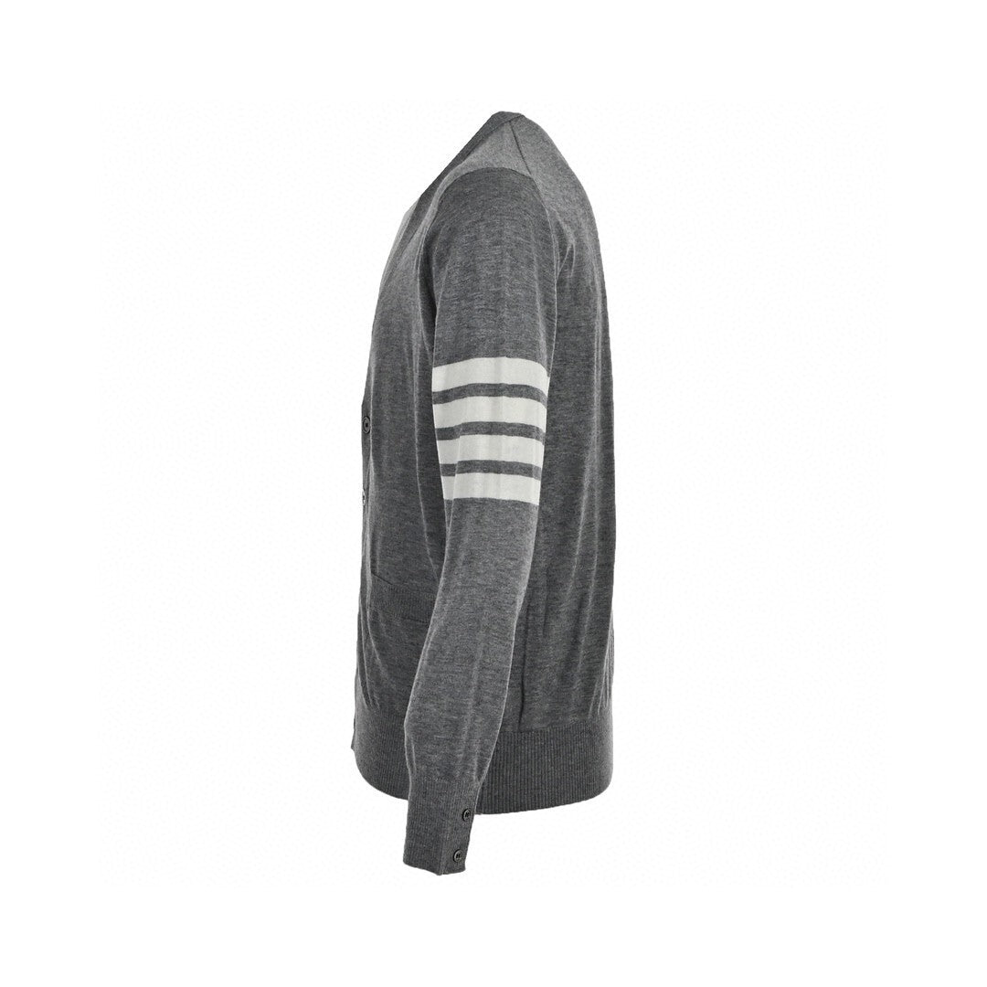 Thom Browne 4-Bar Cardigan "Dark Grey"