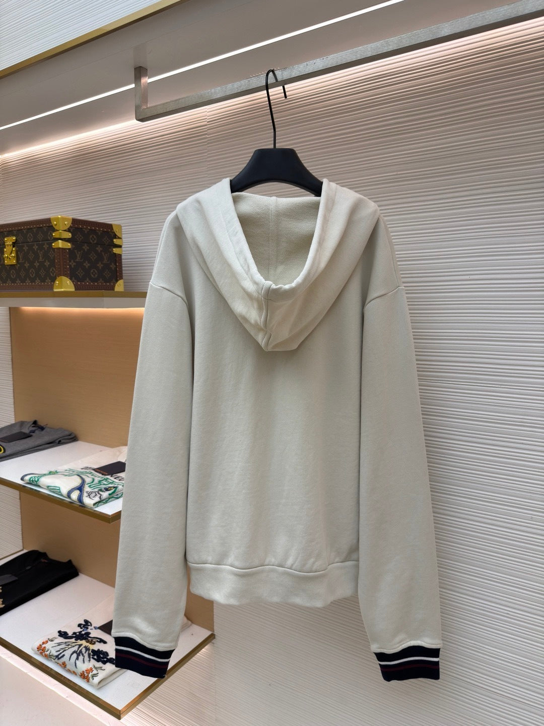 Prada Zip Hoodie "White"