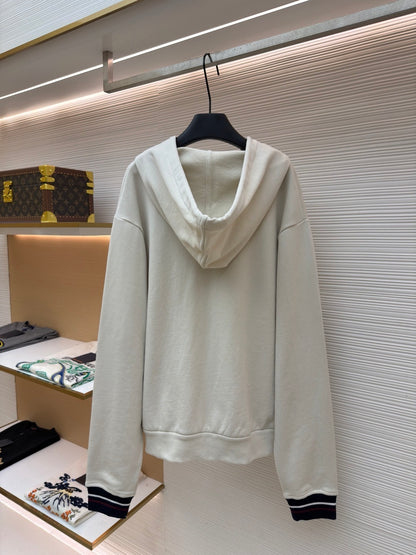 Prada Zip Hoodie "White"