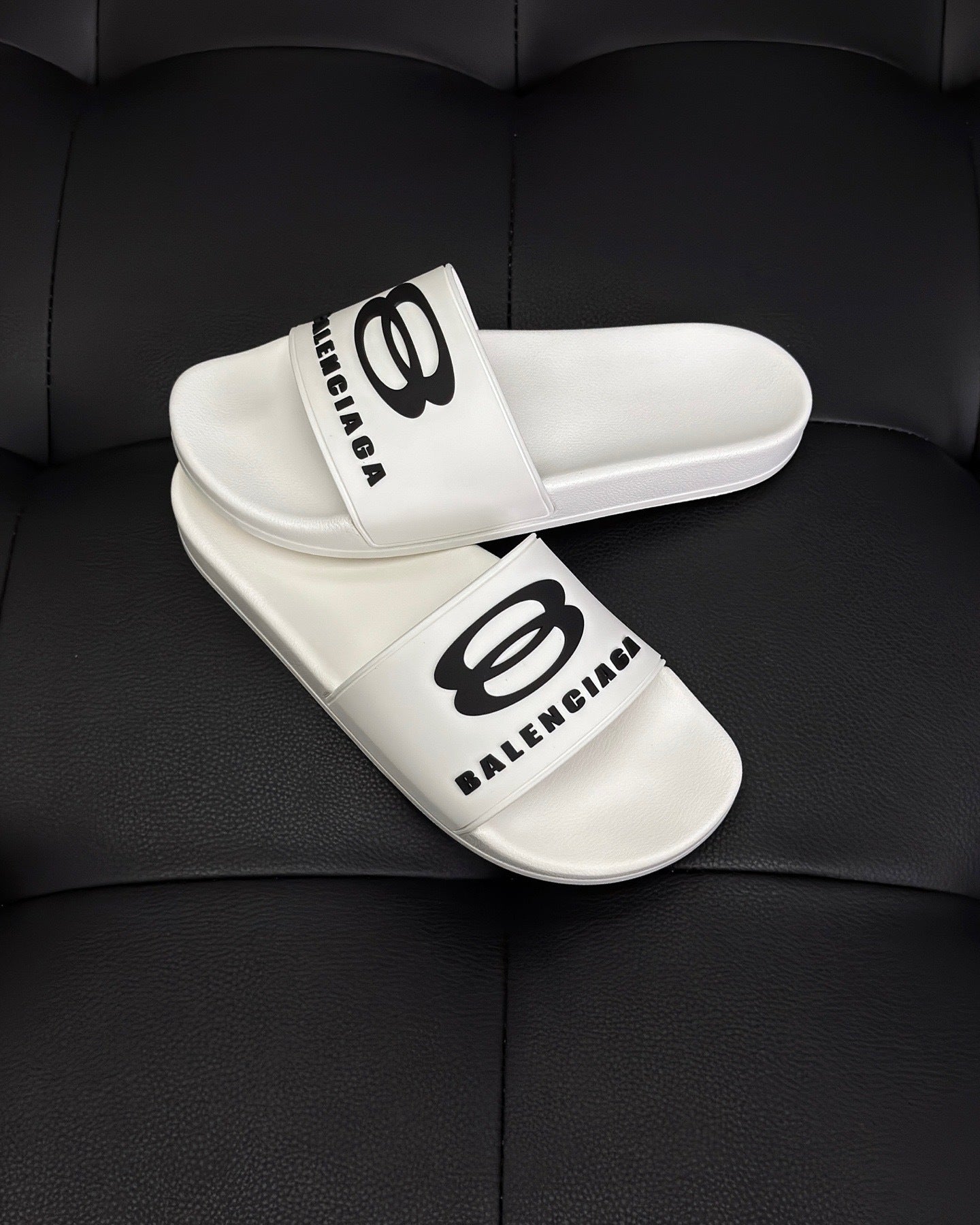 Balenciaga Pool Slides "White"