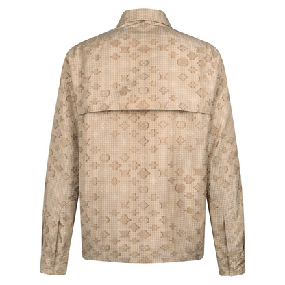 Louis Vutton Monogram Ripstop Zippered Overshirt "Sandy Beige"