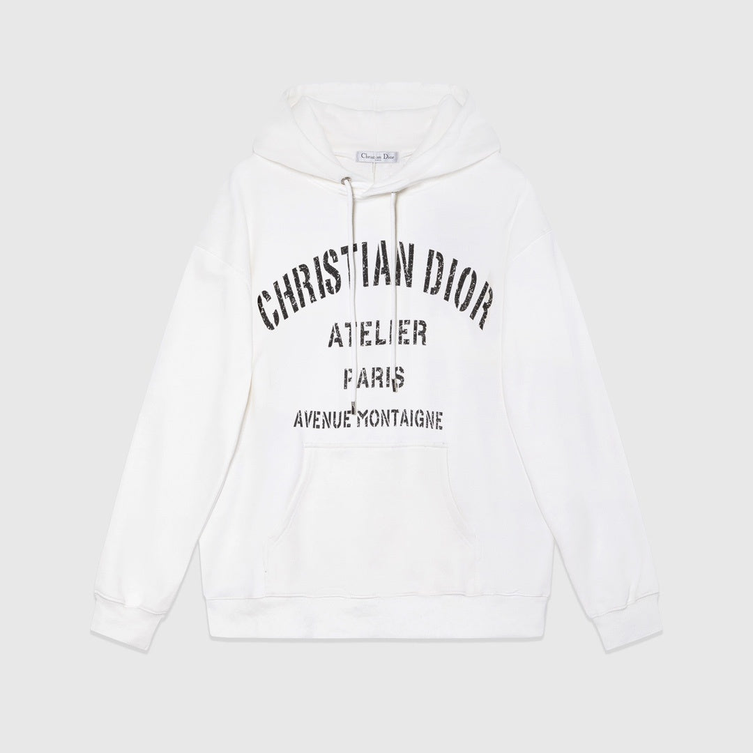 Dior Avenue Montaigne Hoodie "White"