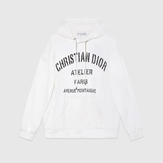 Dior Avenue Montaigne Hoodie "White"