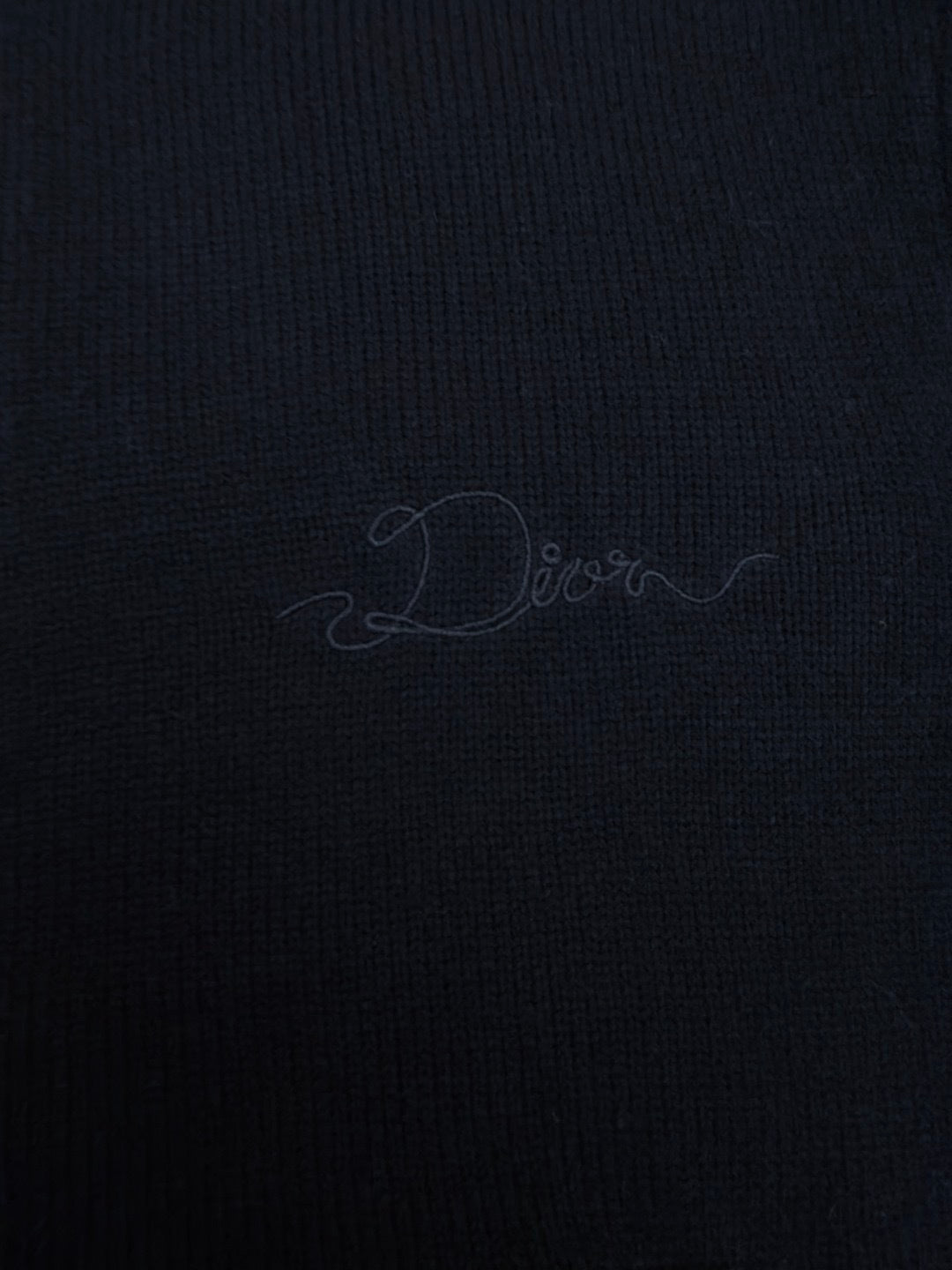 Dior Ribbon Blouson Jacket "Black Wool Jersey"
