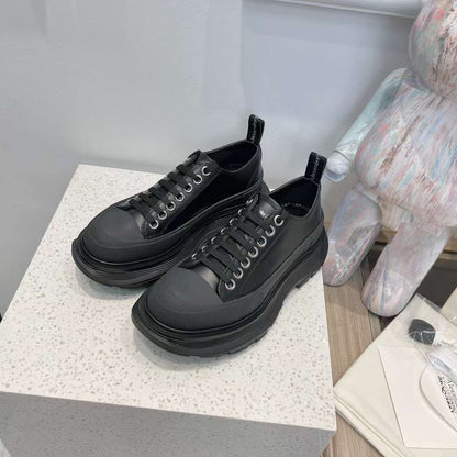 Alexander McQueen Tread Slick Leather Low "Black"