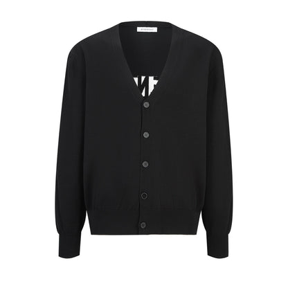 Givenchy Couture Seam Cardigan in Knit with Givenchy Paris "Black"