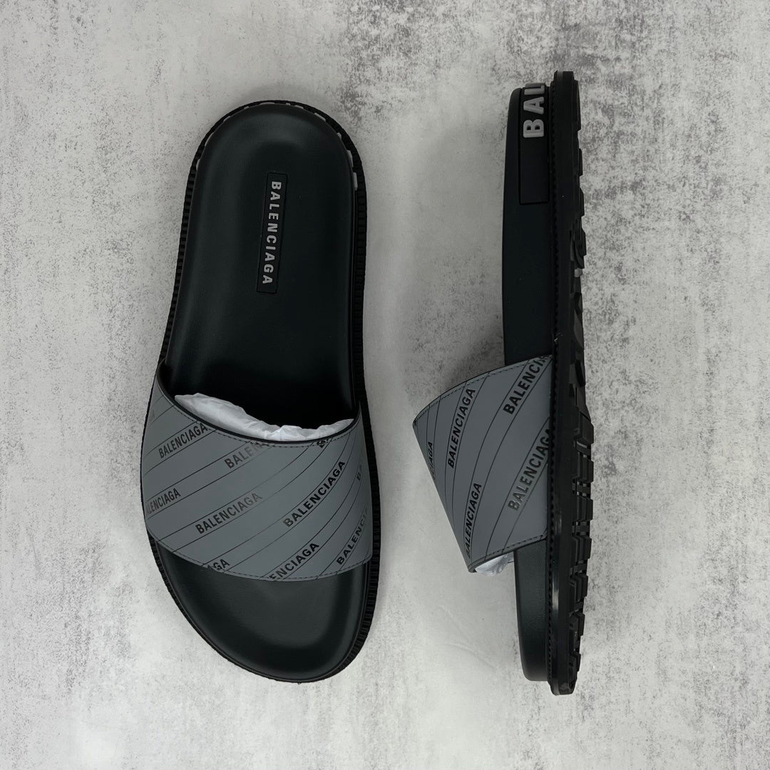 Balenciaga Slides "Black-Grey"